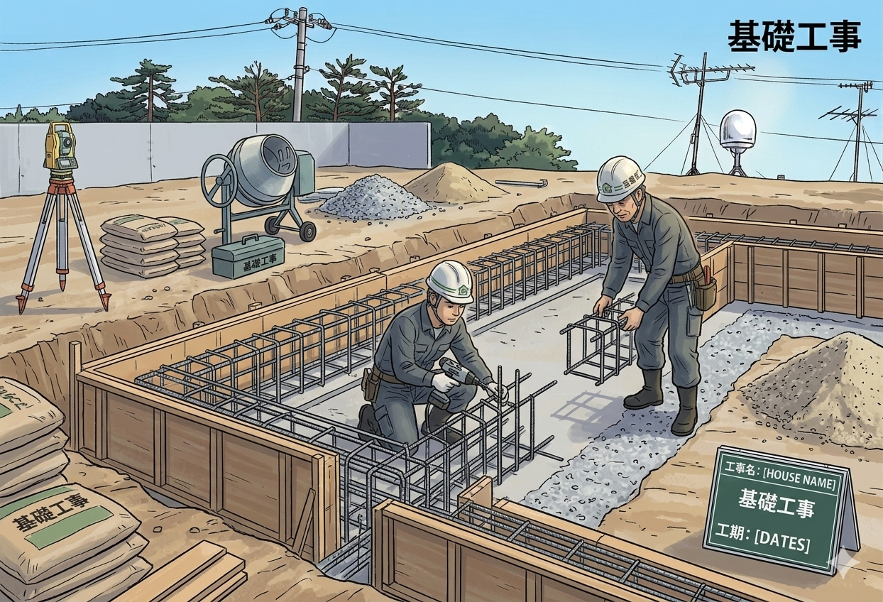 新築工事 基礎